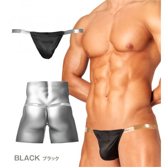 Jock GX3 GLOSS TOUCH AIR FUNDOSHI - BLACK