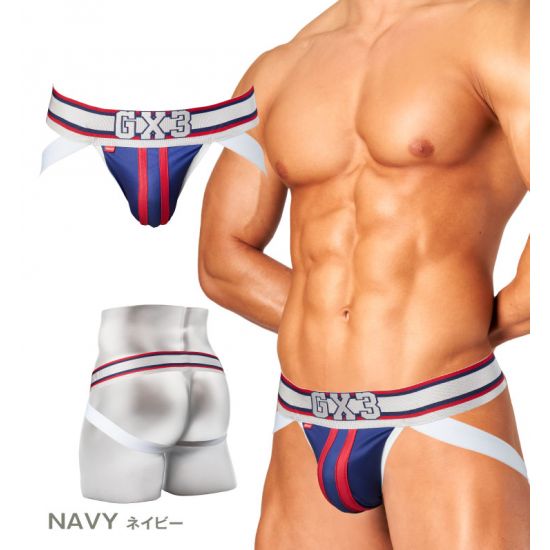 Jock GX3 GLOSS SPORTS JOCKSTRAP - NAVY