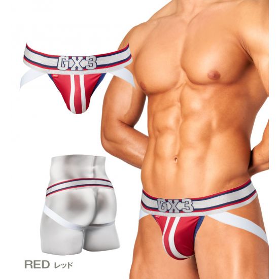 Jock GX3 GLOSS SPORTS JOCKSTRAP - RED