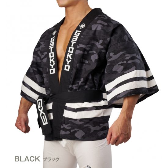Wear GX3 WEAR TRADITIONAL JAPANESE COAT(CAMO) - BLACK
