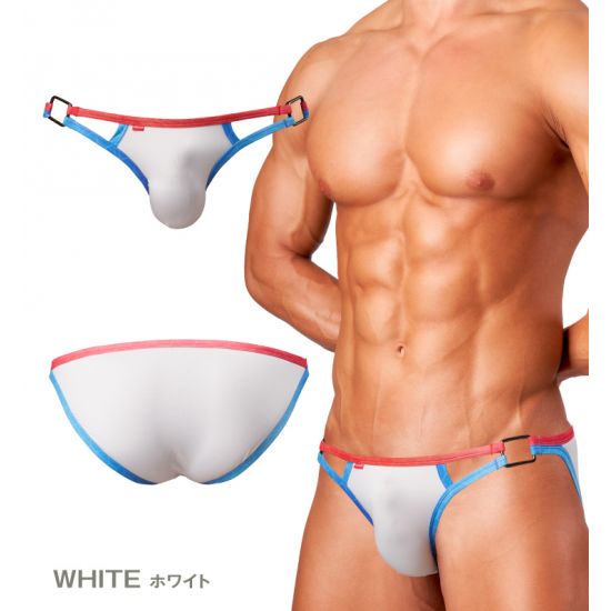 Bikini GX3 GLOSS SPORTS SQUARE RING BIKINI - WHITE