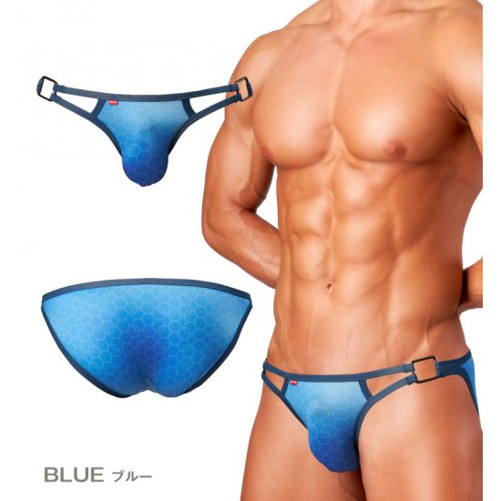 Bikini GX3 GLOSS SPORTS SQUARE RING BIKINI - BLUE