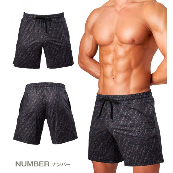 Wear GX3 WEAR-GLOSS SPORTS- GYM SHORTS - NUMBER