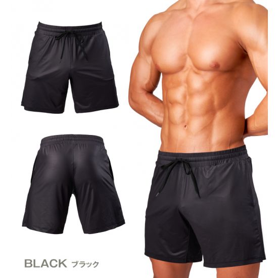 Wear GX3 WEAR-GLOSS SPORTS- GYM SHORTS - BLACK