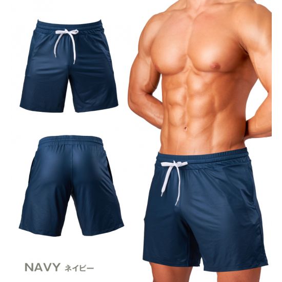 Wear GX3 WEAR-GLOSS SPORTS- GYM SHORTS - NAVY