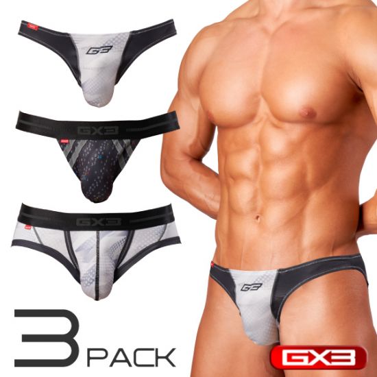 Bikini GX3 GLOSS SPORTS BIKINI ASSORTED  แพ๊ค 3 ชิ้น