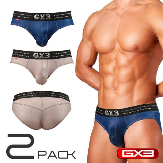Brief GX3 WESTERN NAVY DENIM STITCH BRIEF