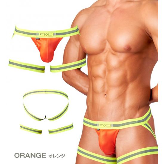 Jock GX3 PROFESSION JOCKSTRAP WITH LEG BAND - ORANGE
