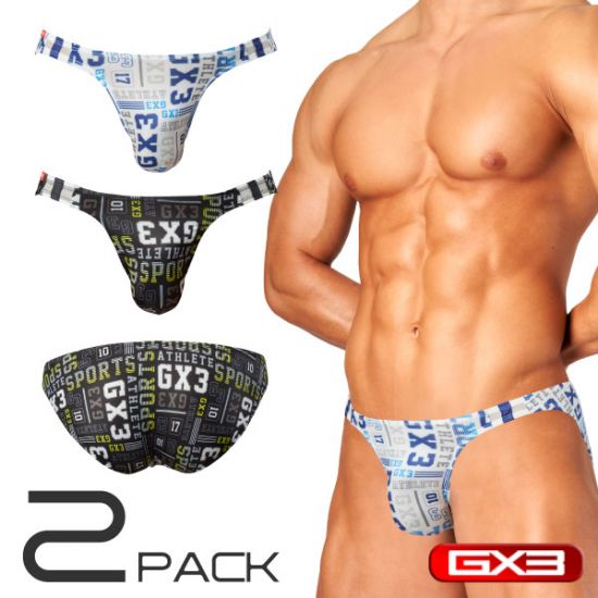 Bikini GX3 GLOSS SPORTS LOGO PRINT V BIKINI